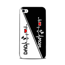 Love Mom Dad Mobile Back Case for iPhone 5/ 5s  (Design - 385)