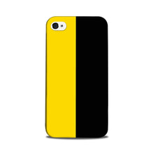 Black Yellow Pattern Mobile Back Case for iPhone 5/ 5s  (Design - 397)