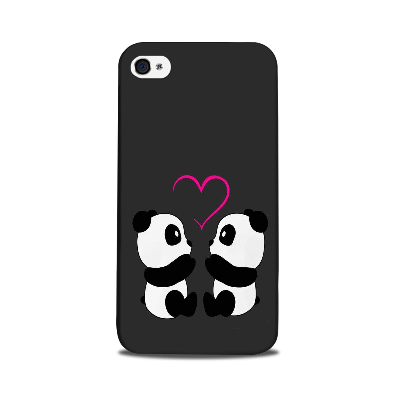 Panda Love Mobile Back Case for iPhone 5/ 5s  (Design - 398)