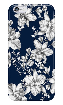 White flowers Blue Background Case for iPhone 6/ 6s
