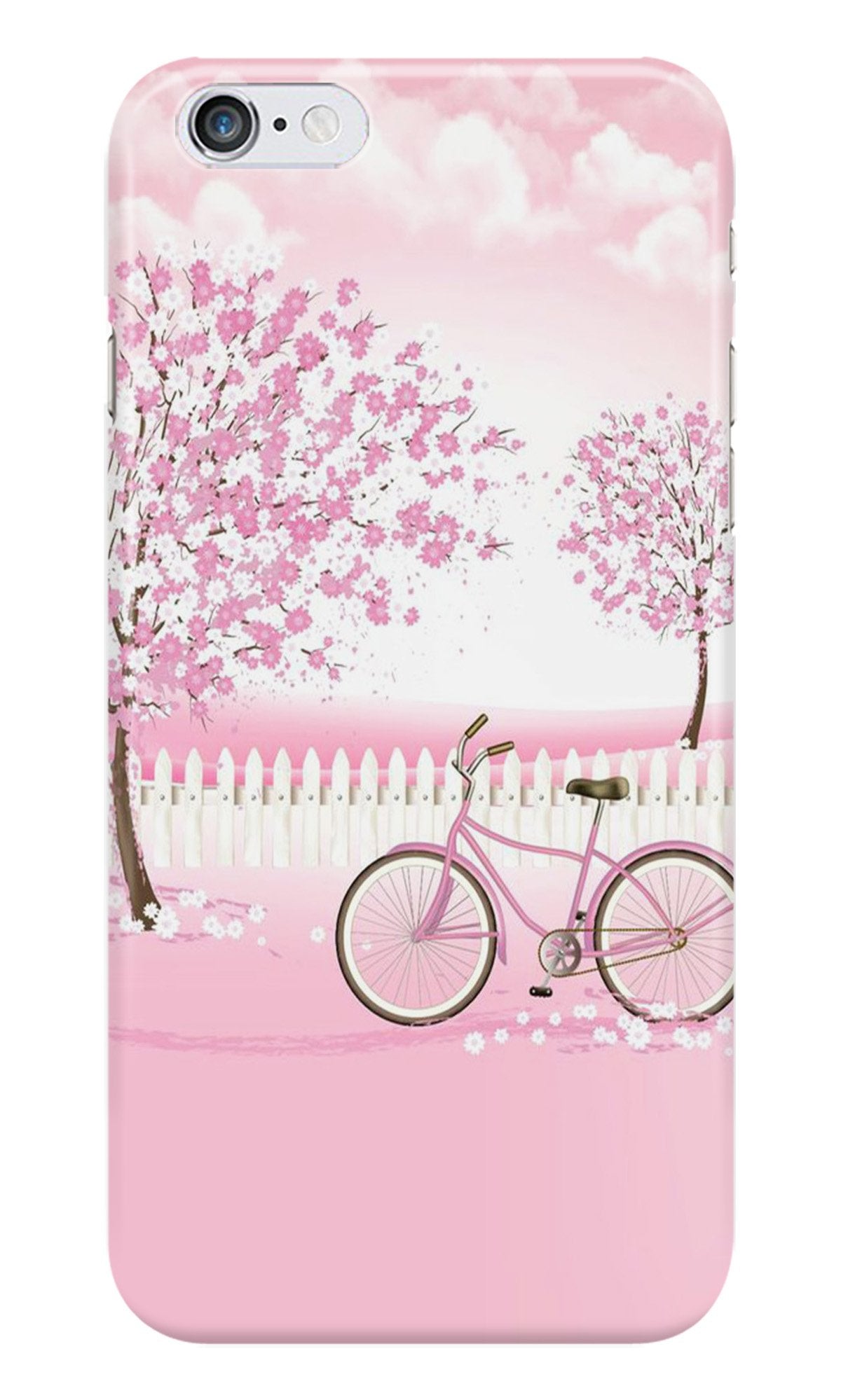 Pink Flowers Cycle Case for iPhone 6/ 6s(Design - 102)