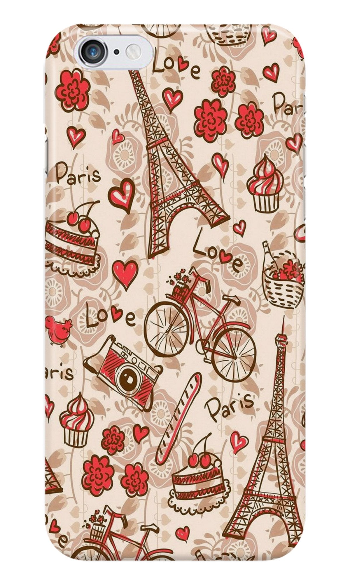 Love Paris Case for iPhone 6 Plus/ 6s Plus(Design - 103)