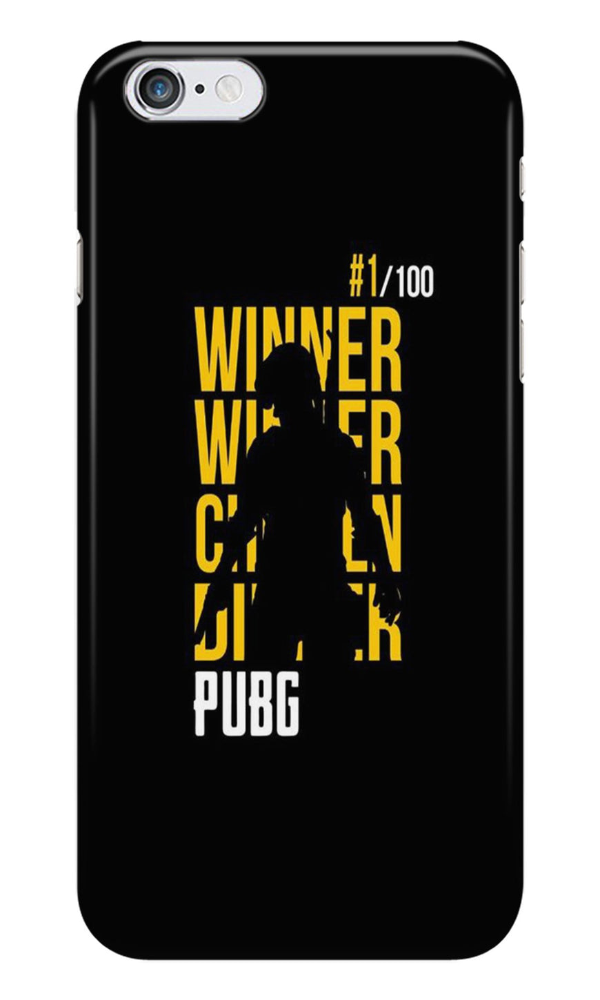 Pubg Winner Winner Case for iPhone 6/ 6s  (Design - 177)