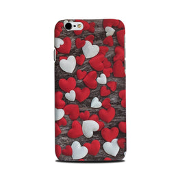 Red White Hearts Case for iPhone 6Plus/ 6sPlus(Design - 105)