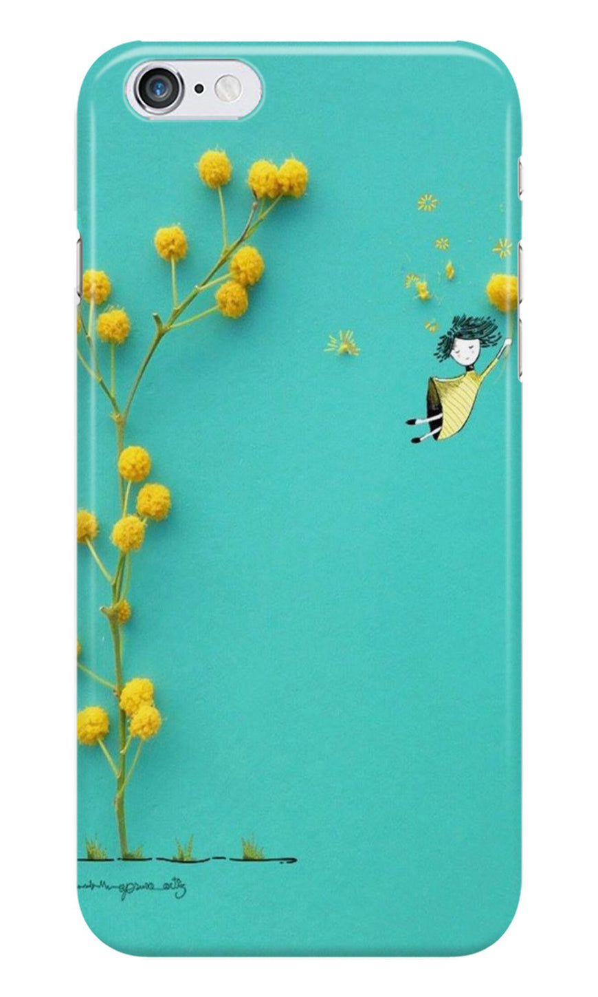 Flowers Girl Case for Iphone 6/6S (Design No. 216)