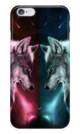Wolf fight Case for Iphone 6 Plus/6S Plus (Design No. 221)