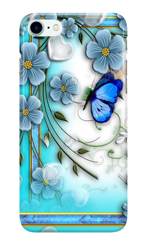 Blue Butterfly Case for iPhone 7