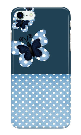 White dots Butterfly Case for iPhone 7