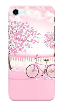Pink Flowers Cycle Case for iPhone 7  (Design - 102)