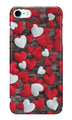 Red White Hearts Case for iPhone 7  (Design - 105)