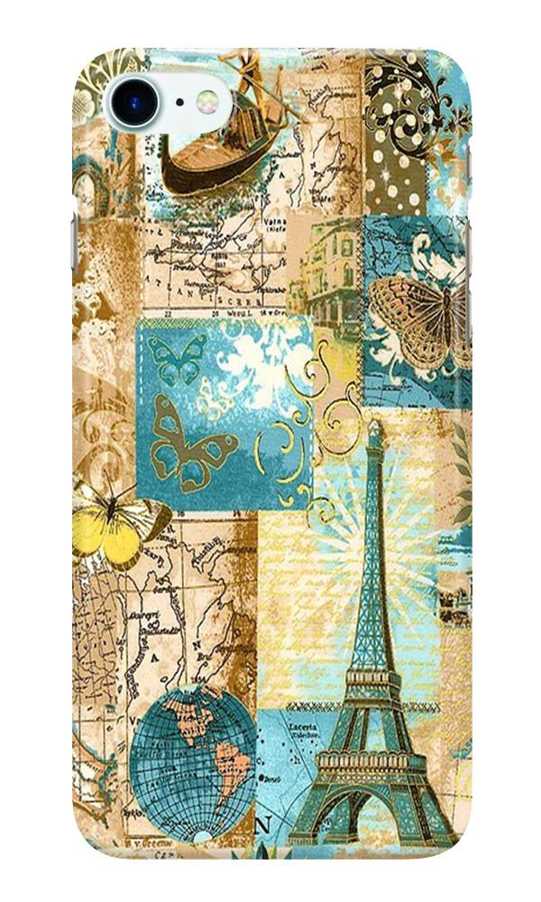 Travel Eiffel Tower  Case for Iphone 7 (Design No. 206)