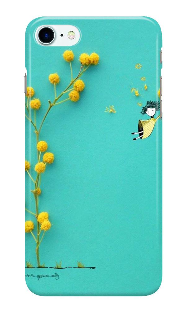 Flowers Girl Case for Iphone 7 (Design No. 216)