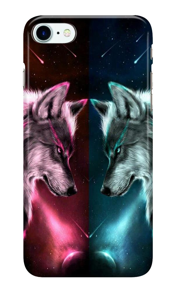 Wolf fight Case for Iphone 7 (Design No. 221)