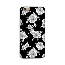 White flowers Black Background Case for iPhone 8