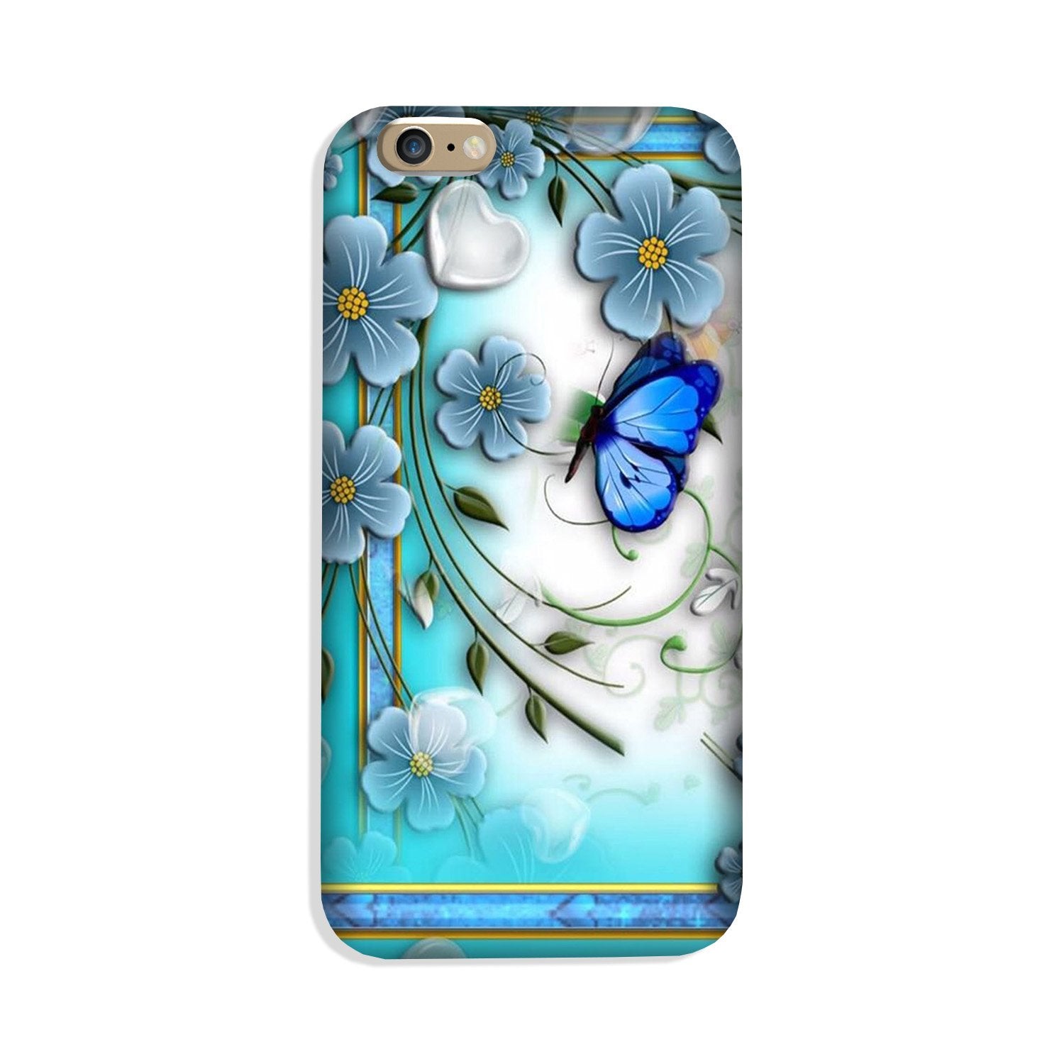 Blue Butterfly Case for iPhone 8