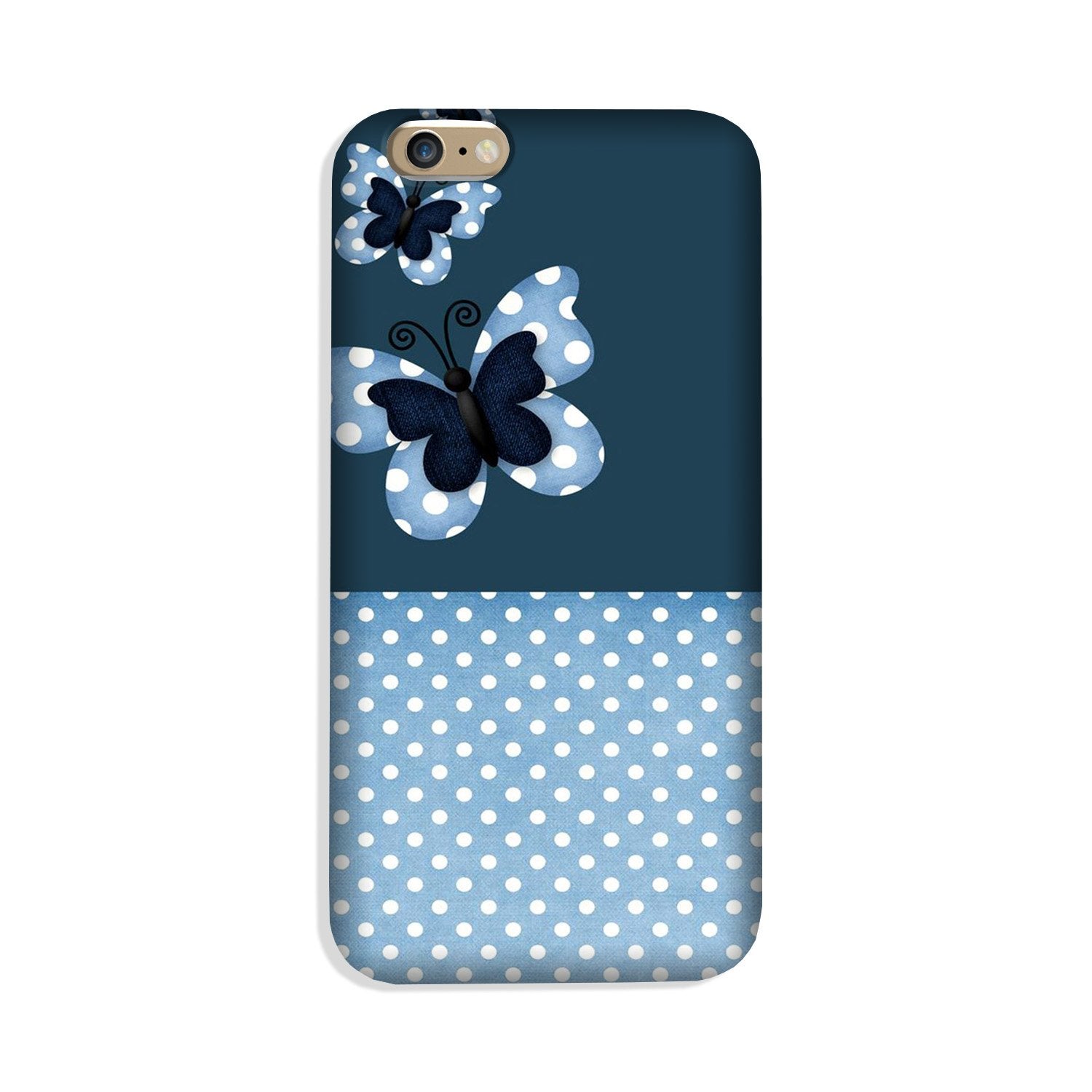 White dots Butterfly Case for iPhone 8