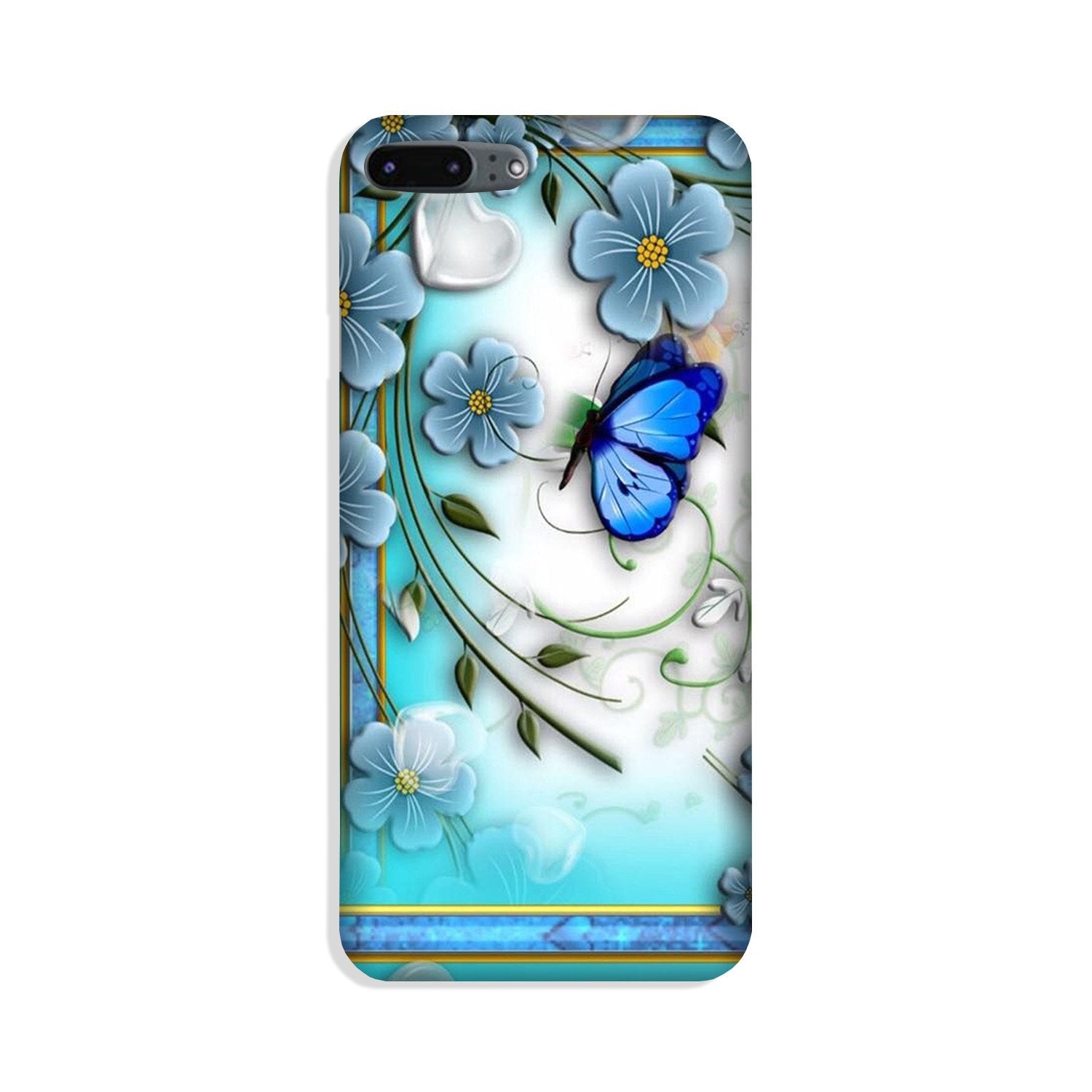 Blue Butterfly Case for iPhone 8 Plus