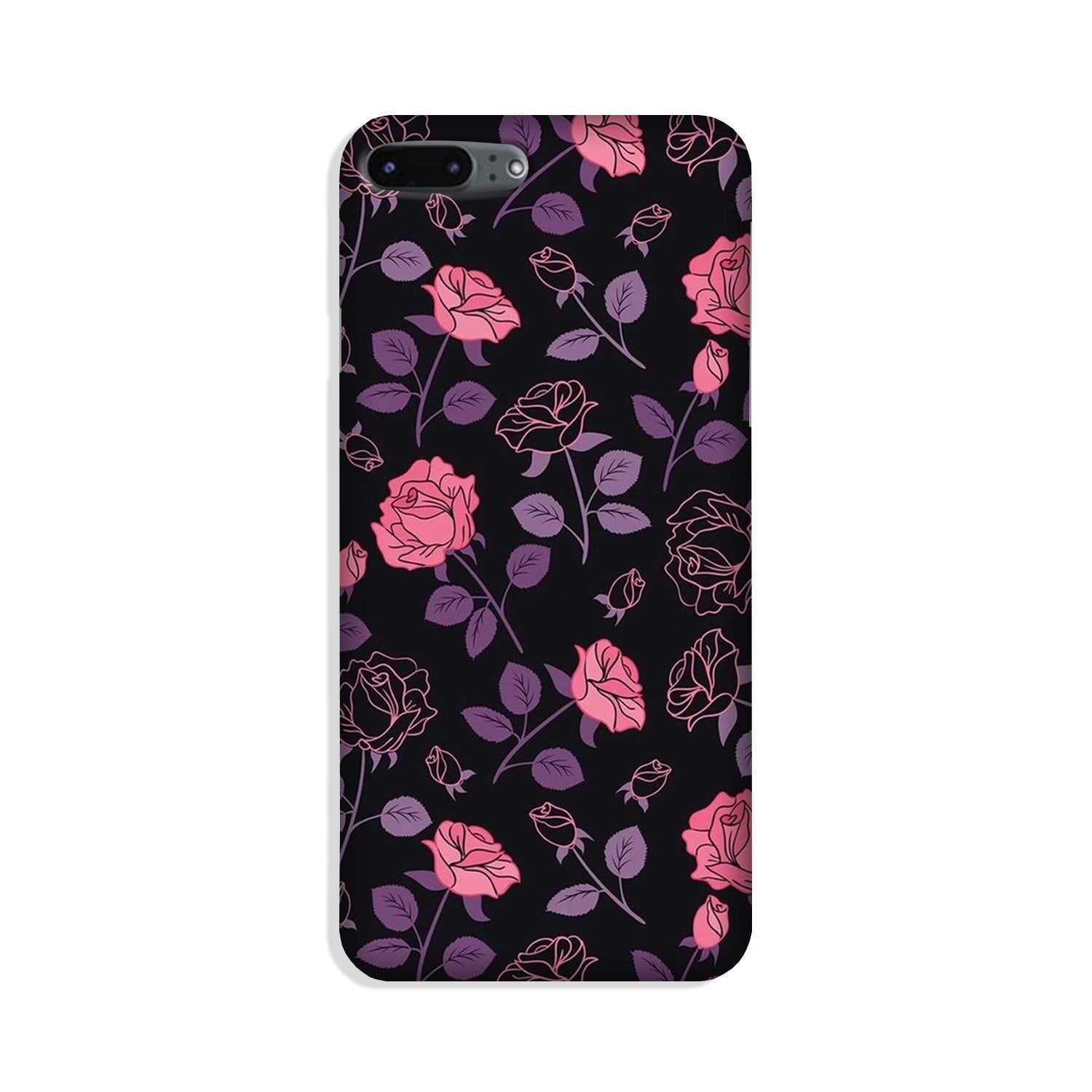 Rose Black Background Case for iPhone 8 Plus