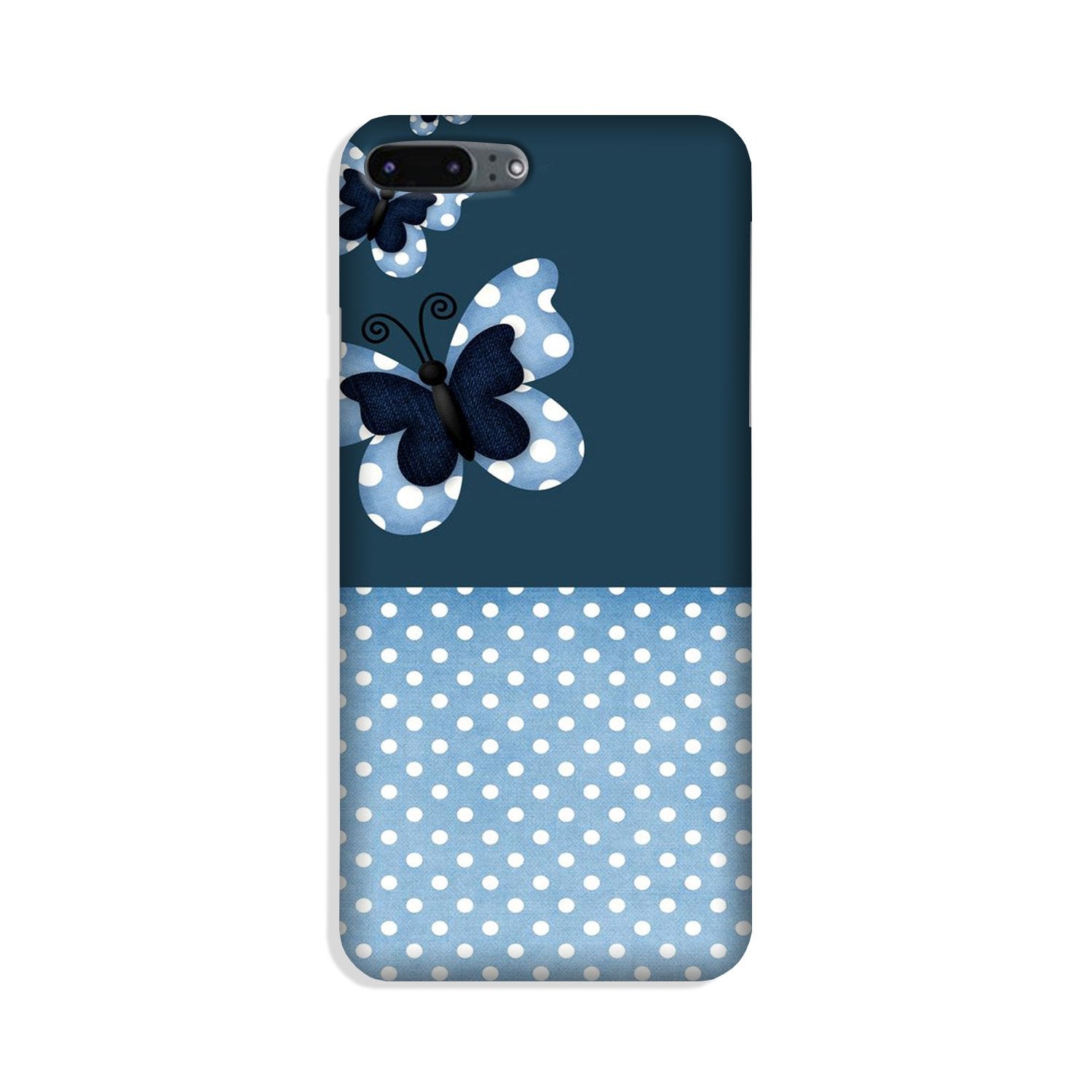 White dots Butterfly Case for iPhone 8 Plus