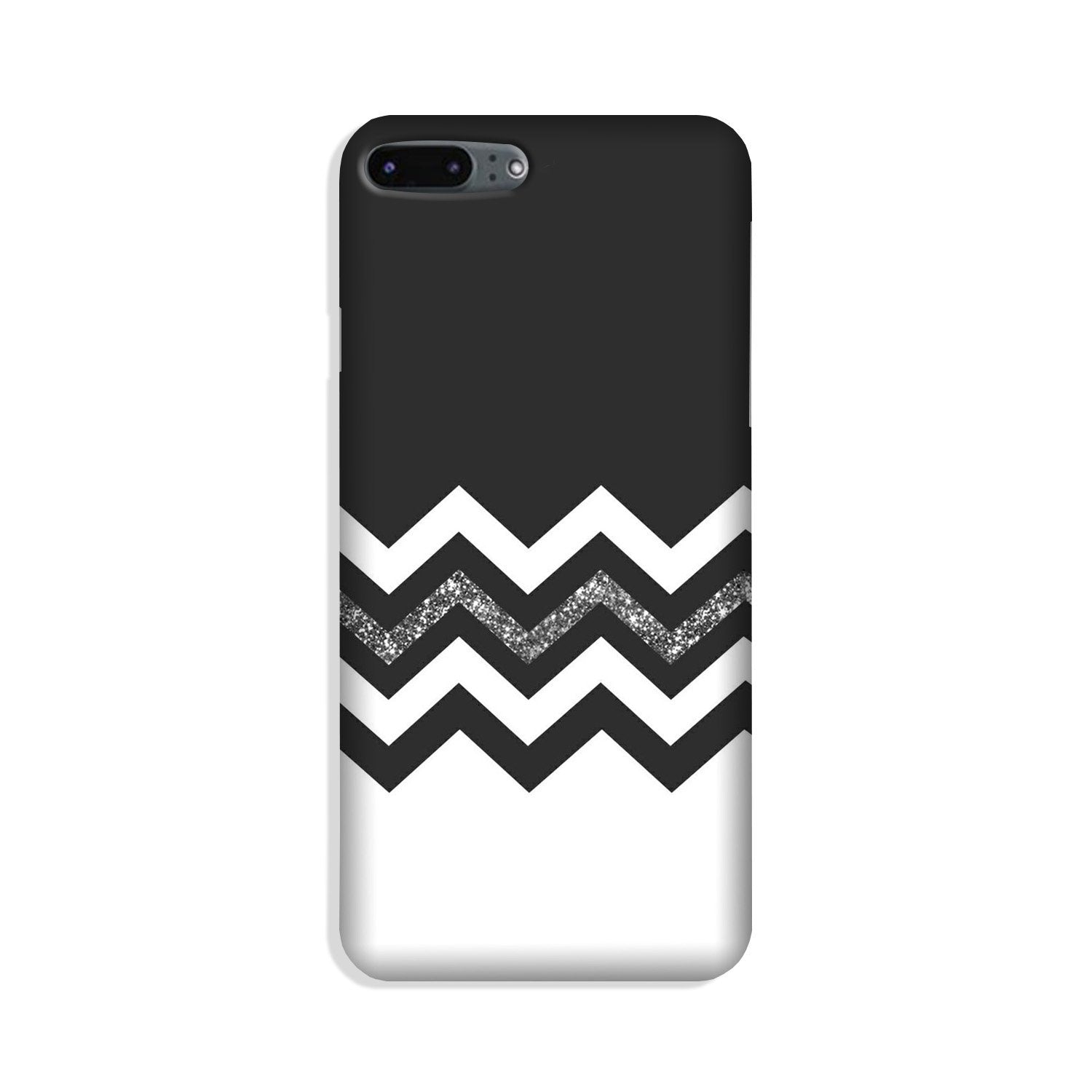 Black white Pattern2Case for iPhone 8 Plus