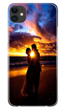 Couple Sea shore Mobile Back Case for iPhone 11 (Design - 13)