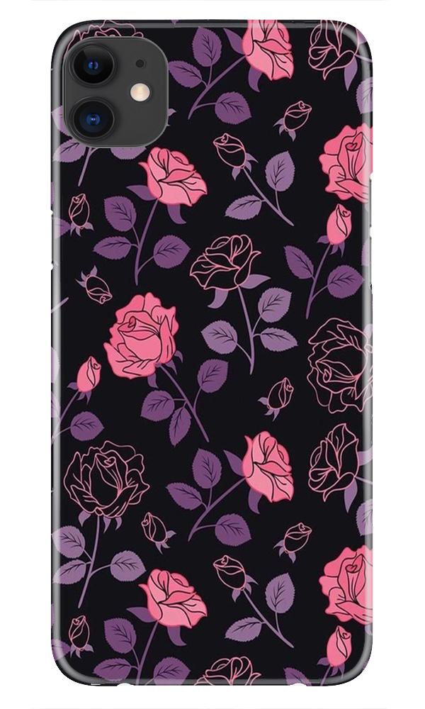 Rose Black Background Case for iPhone 11