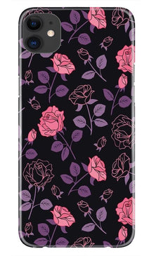 Rose Black Background Mobile Back Case for iPhone 11 (Design - 27)