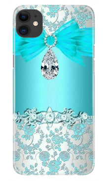 Shinny Blue Background Mobile Back Case for iPhone 11 (Design - 32)