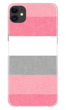 Pink white pattern Mobile Back Case for iPhone 11 (Design - 55)