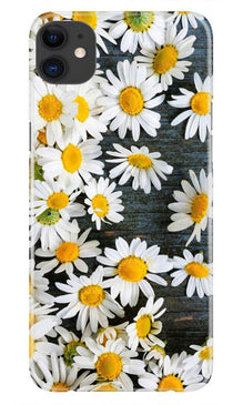 White flowers2 Mobile Back Case for iPhone 11 (Design - 62)