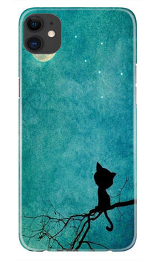 Moon cat Mobile Back Case for iPhone 11 (Design - 70)