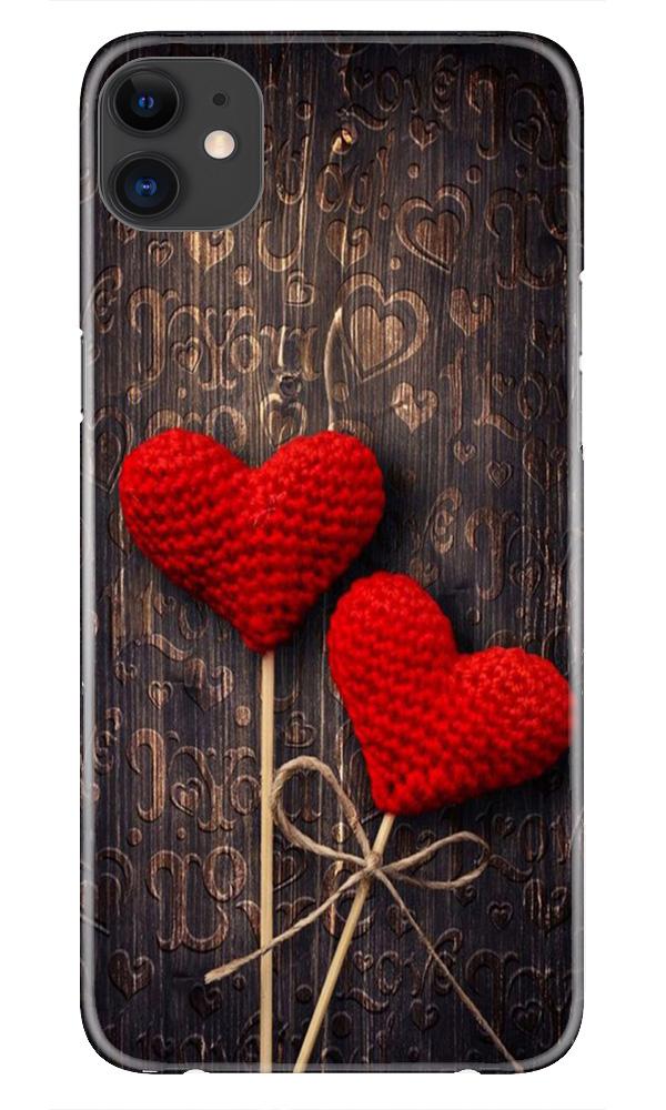 Red Hearts Case for iPhone 11