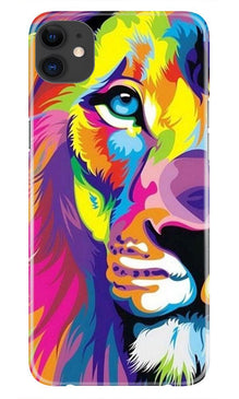 Colorful Lion Mobile Back Case for iPhone 11  (Design - 110)