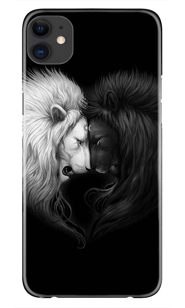 Dark White Lion Case for iPhone 11  (Design - 140)