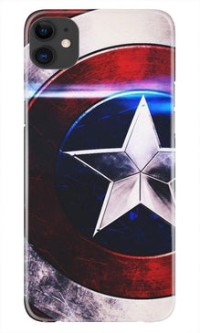 Captain America Shield Mobile Back Case for iPhone 11 (Design - 250)