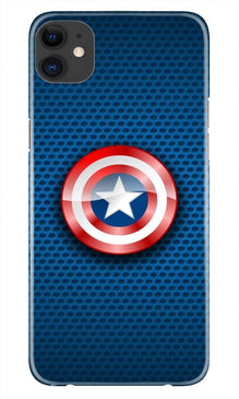 Captain America Shield Mobile Back Case for iPhone 11 (Design - 253)