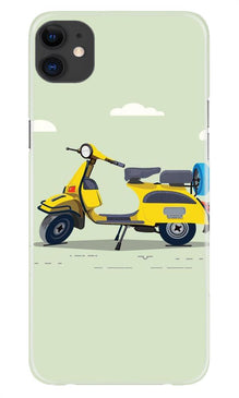 Vintage Scooter Mobile Back Case for iPhone 11 (Design - 260)