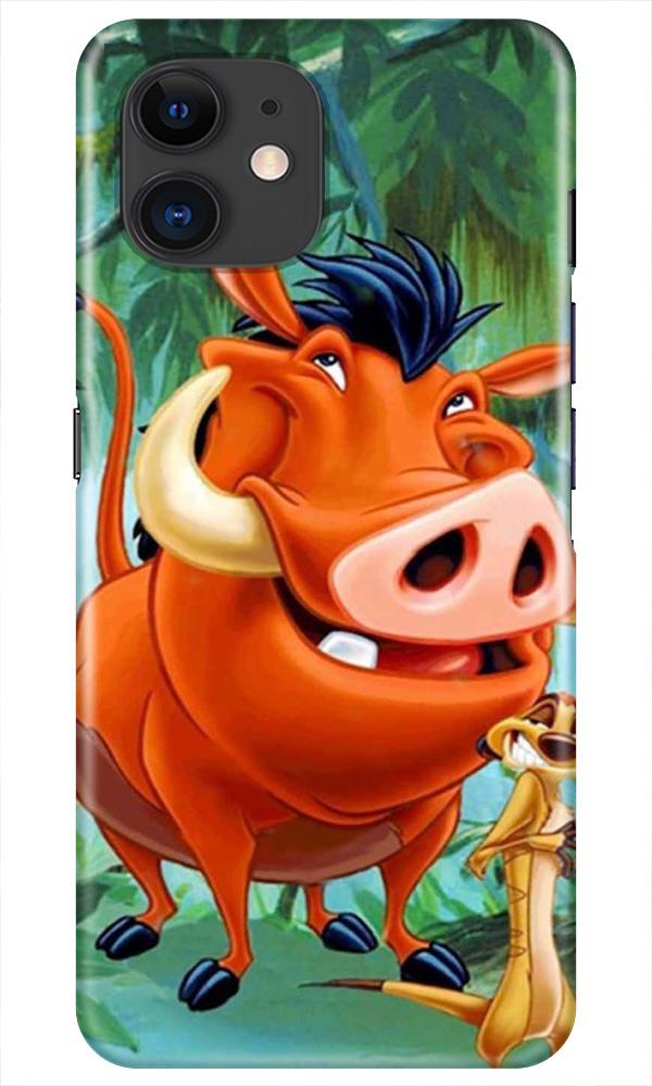 Timon and Pumbaa Mobile Back Case for iPhone 11(Design - 305)