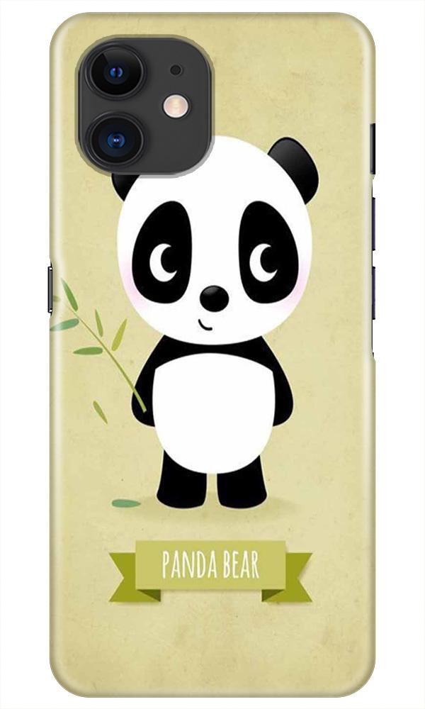 Panda Bear Mobile Back Case for iPhone 11(Design - 317)