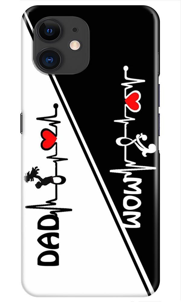 Love Mom Dad Mobile Back Case for iPhone 11 Pro  (Design - 385)