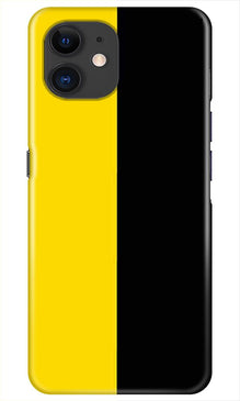 Black Yellow Pattern Mobile Back Case for iPhone 11  (Design - 397)
