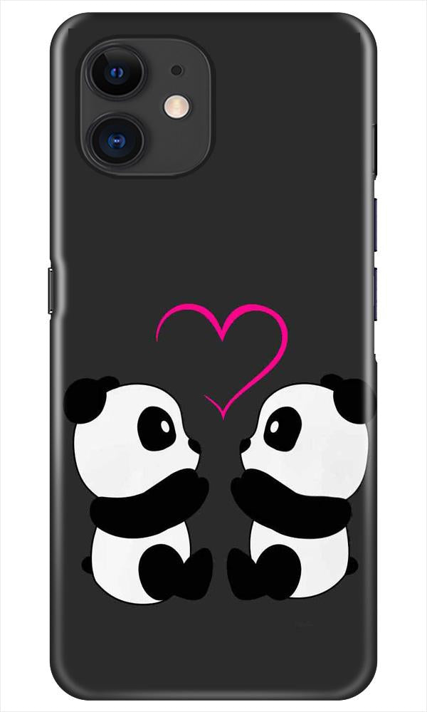 Panda Love Mobile Back Case for iPhone 11  (Design - 398)