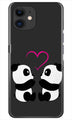Panda Love Mobile Back Case for iPhone 11 Pro  (Design - 398)