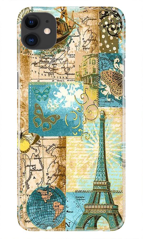 Travel Eiffel Tower Case for iPhone 11 Pro Max logo cut (Design No. 206)