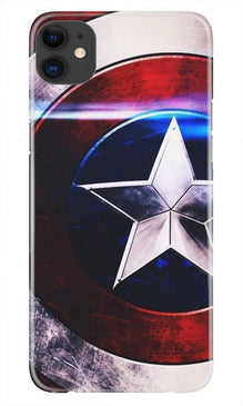 Captain America Shield Mobile Back Case for iPhone 11 Pro Max logo cut (Design - 250)