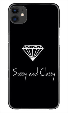 Sassy and Classy Mobile Back Case for iPhone 11 Pro Max logo cut (Design - 264)