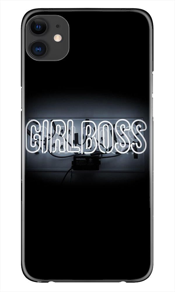 Girl Boss Black Case for iPhone 11 Pro Max logo cut (Design No. 268)