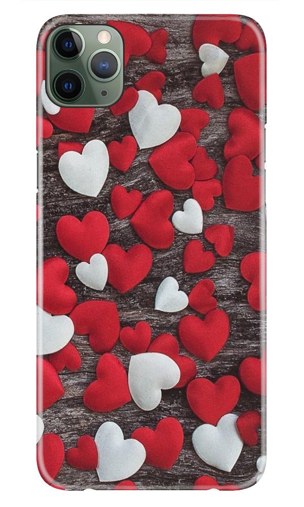 Red White Hearts Case for iPhone 11 Pro  (Design - 105)