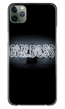Girl Boss Black Mobile Back Case for iPhone 11 Pro (Design - 268)