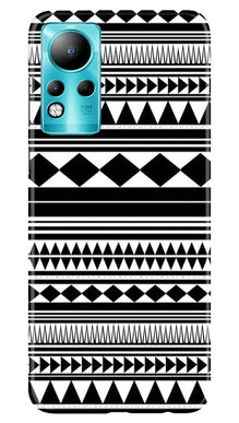Black white Pattern Mobile Back Case for Infinix Note 11 (Design - 5)